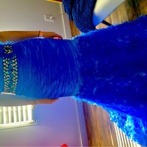 Blue strapless dress size 0 beautiful on stage